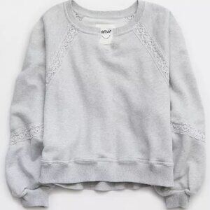 Aerie Hey Crochet Sweatshirt